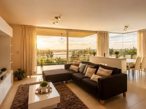Venta | DEPTO 3 AMBIENTES en NORDELTA | Balcón terraza con Parrilla | Vista al Lago central