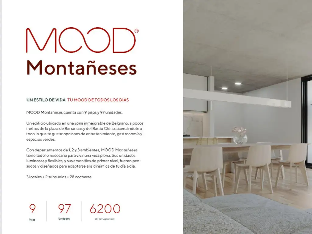 MOOD MONTAÑESES de 97 Unidades en Belgrano