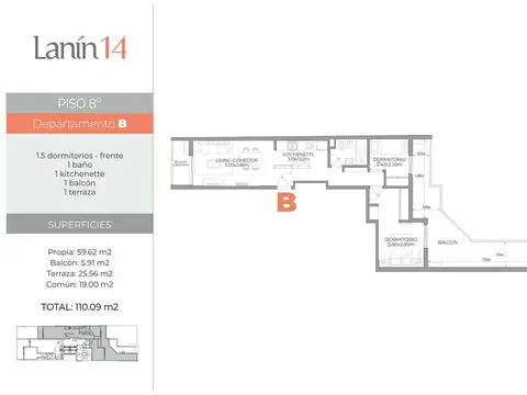 Departamento 1 dorm en venta Nueva Cordoba