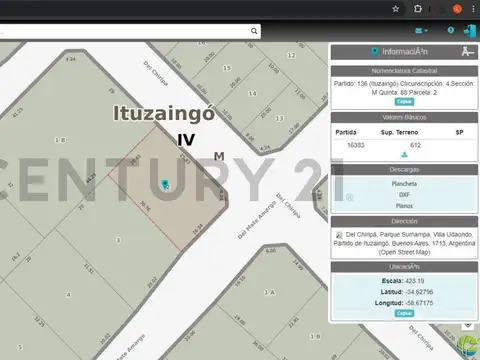 VENTA LOTE 600M2 VILLA UDAONDO