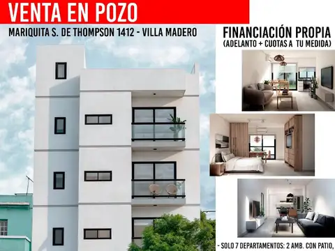 Departamento en el emprendimiento MARIQUITA THOMPSON 1412