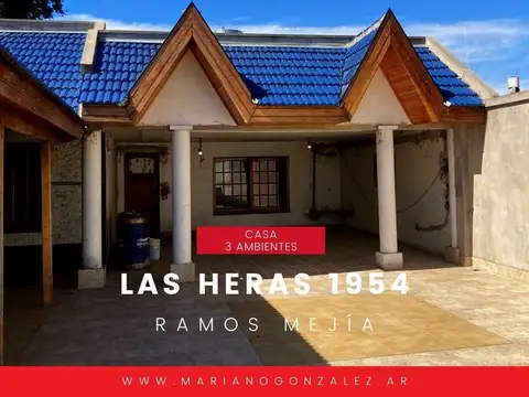 Casa en venta  3 ambientes en Ramos Mejía
