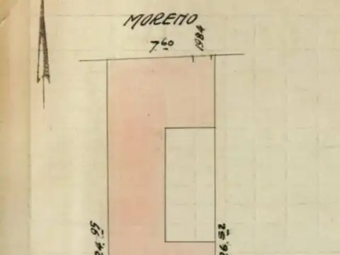 Moreno 1900 (para construir  PB + 10 pisos + 2 retiros)
