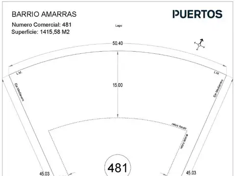 Terreno en Venta 50  mts Frente