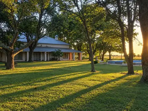 Campo en Venta 15 Has Casa 8 Dormitorios en Pergamino con Capilla