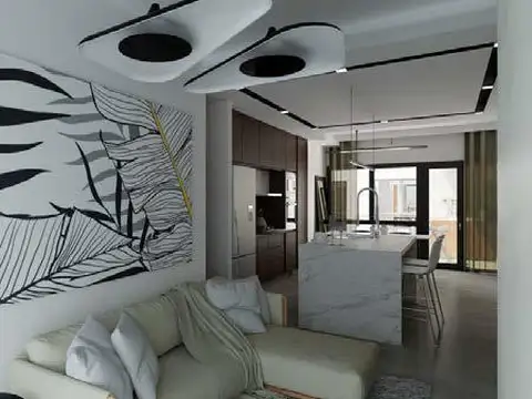 Departamento 2 ambientes con 1 baño