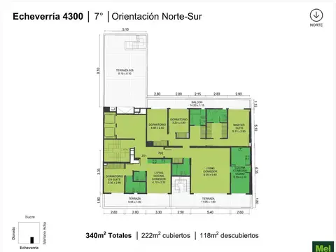 Echeverria 4300, Piso 7