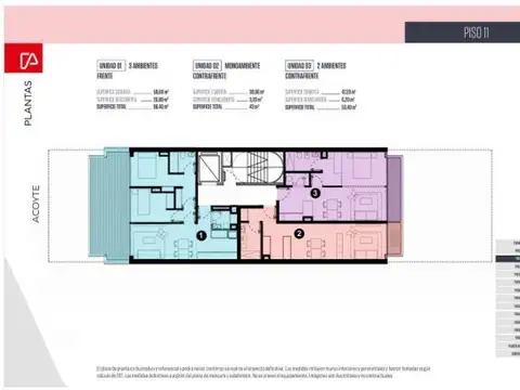 Departamento en Venta en Parque Centenario, USD 178.200