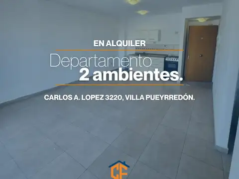Departamento en alquiler 2 ambientes en Villa Pueyrredon