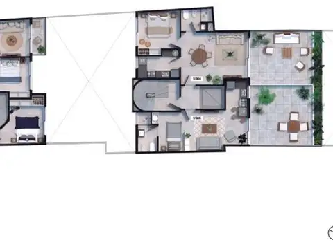 Departamento en Venta de 1 dormitorio