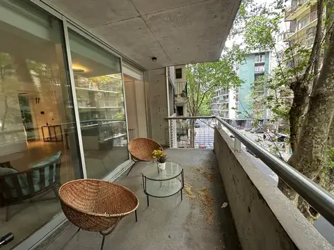 Departamento en venta amoblado en Palermo Chico. 2 amb. Parrilla. Cochera. Nuevo.Amenities.