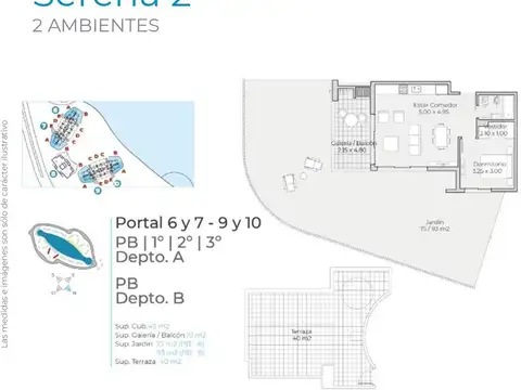 Depto venta en el emprendimiento Lagoon Pilar