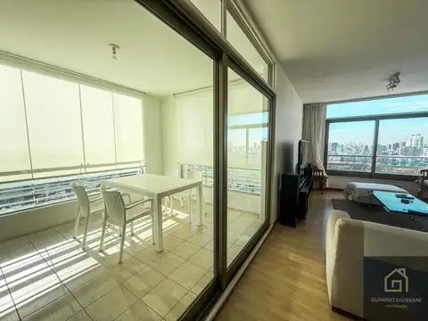 3 AMBIENTES EN TORRE QUARTIER ORO CON COCHERA, MUY LUMIMOSO, VISTA AL RIO 