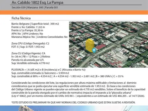 Terreno en Belgrano