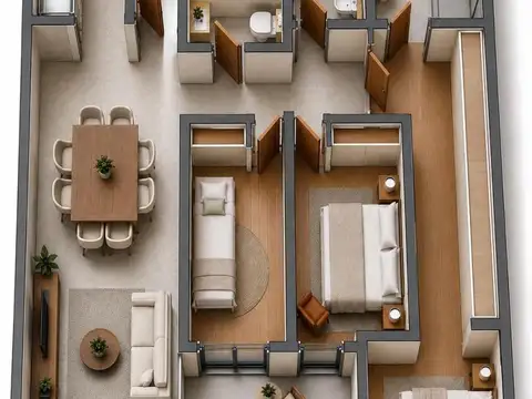 Depto 4 ambientes en pozo con balcón en Villa Urquiza - Av. Roosevelt 5434 - UF 501 - 30 cuotas