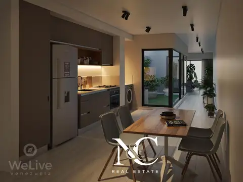 Departamento 2 ambientes con 1 baño