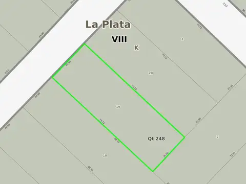 Terreno en Venta de 1843,0 m2