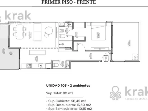 Departamento en  Nuñez