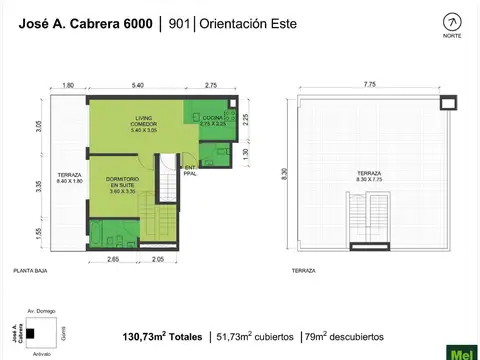 Cabrera 6000, Piso 9