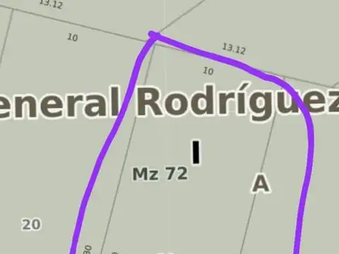 Terreno en Venta en General Rodriguez, USD 76.000