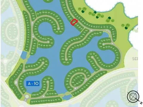 Lote con ubicación exclusiva con vista al fondo de la laguna