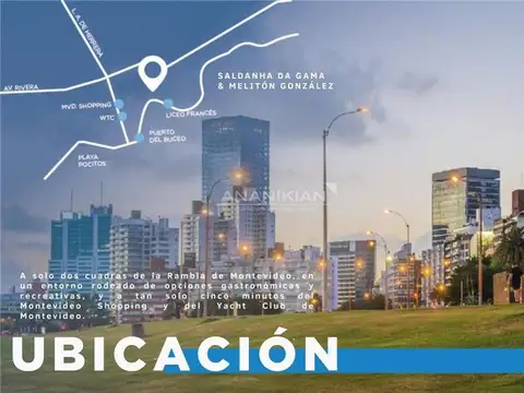 DEPARTAMENTO 1 AMBIENTE - BUCEO, MONTEVIDEO