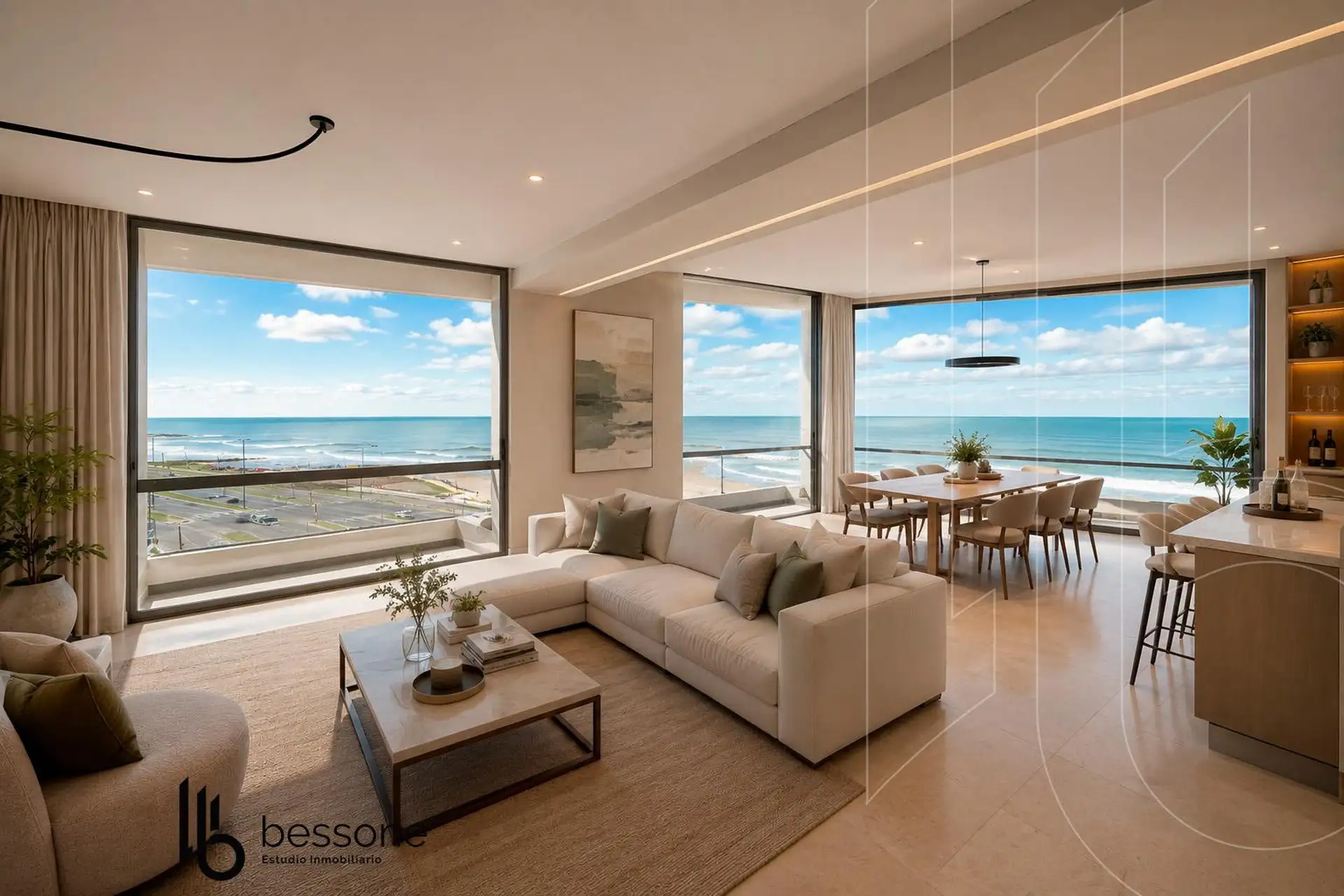 Depto 4 amb, 115m² con vistas panorámicas al mar — Constitución