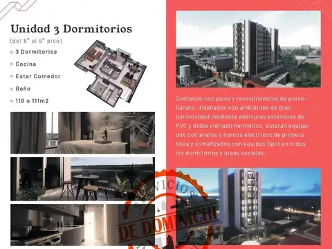 Vendemos departamentos en pozo céntricos