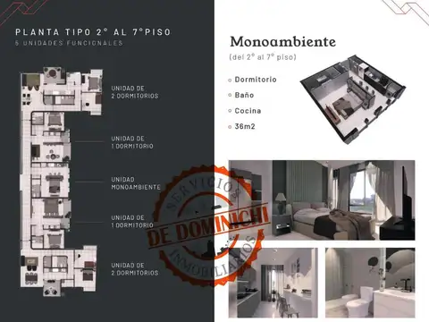 Departamento en Venta de Monoambiente