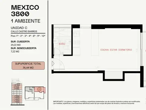 Departamento en Venta de Monoambiente