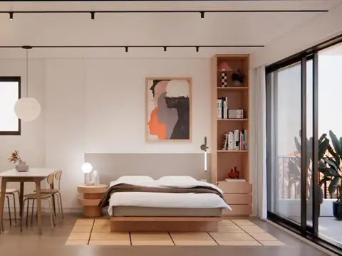 Venta monoambiente en pozo con Balcón y Amenities en Almagro | Desde USD 79.200