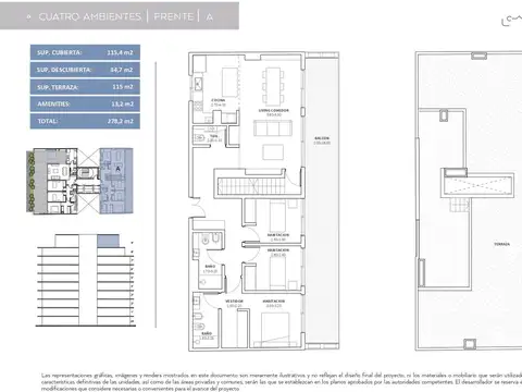 Departamento en Venta de 5 ambientes