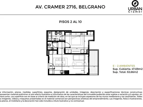Departamento en Venta en Belgrano, USD 149.000