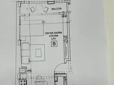 Departamento en Venta de Monoambiente