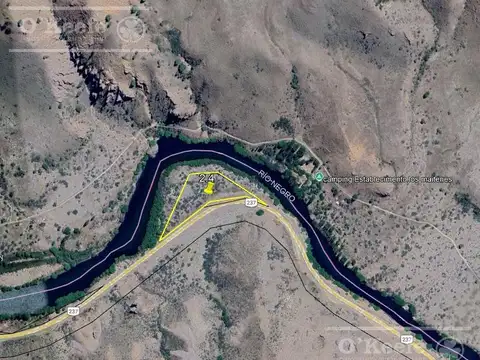 2,4 has con costa Rio Limay, Neuquen