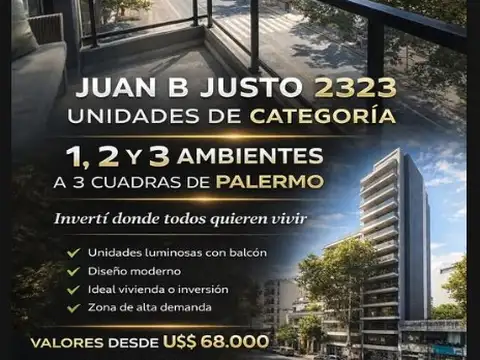 Departamento de 1 ambiente en Venta en Villa crespo