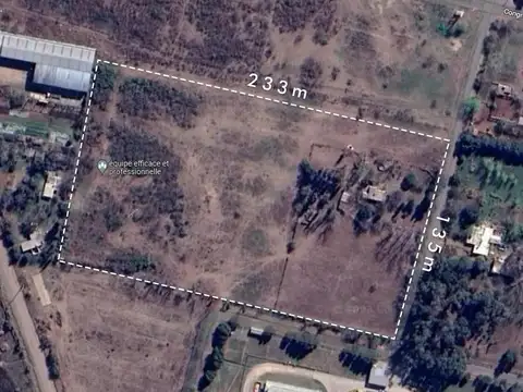 Terreno en Venta 233  mts Fondo