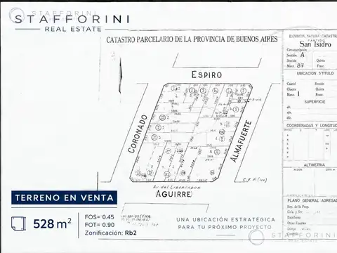 Terreno en Venta en Acassuso, USD 440.000