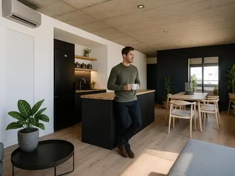 Departamento Monoambiente con 1 baño