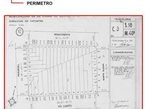 Terreno en Venta 10,51  mts Fondo