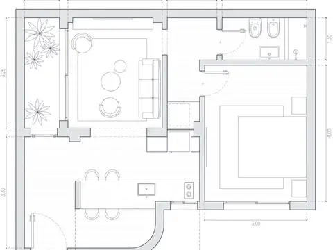 Depto Tipo Casa en Venta de 2 ambientes