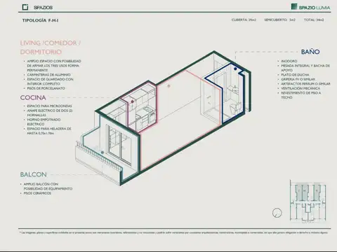 Departamento en Venta de Monoambiente