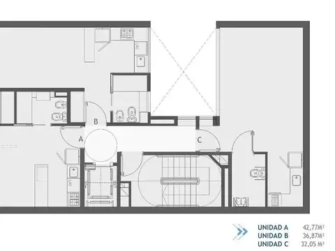 Departamento en Venta de Monoambiente