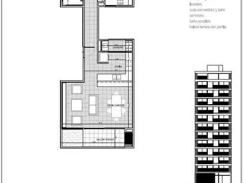 Departamento en Venta de 3 ambientes