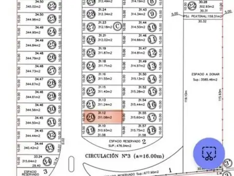 Terreno en Venta en General Gutierrez, USD 19.000