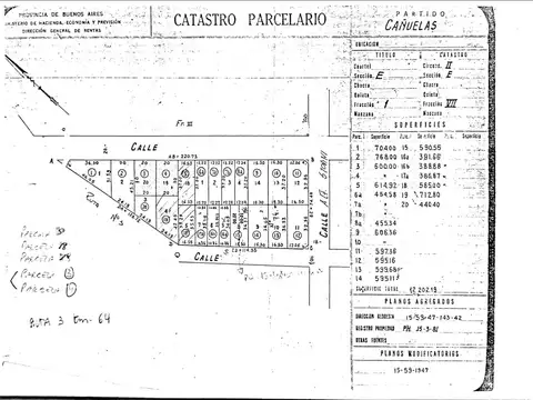 Importante fracción en venta zona comercial sobre ruta 3 km 64 cañuelas