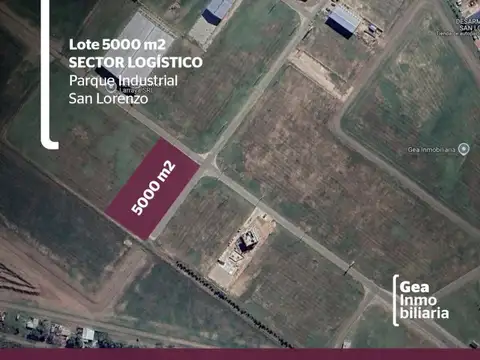 Lote en Venta 5.000 m2 - Parque Industrial San Lorenzo