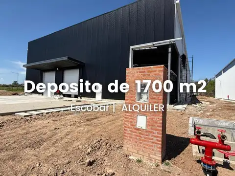 Depósito en alquiler de 1375 m2 en Escobar a estrenar con oficina