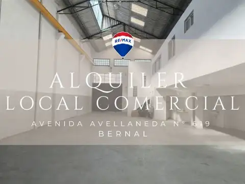 ALQULER LOCAL COMERCIAL BERNAL