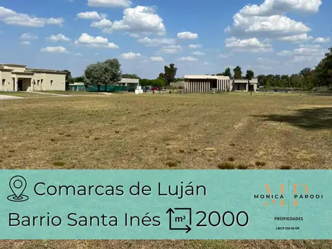 Lote de 2000 m2 en venta en Comarcas de Luján, Barrio Santa Inés